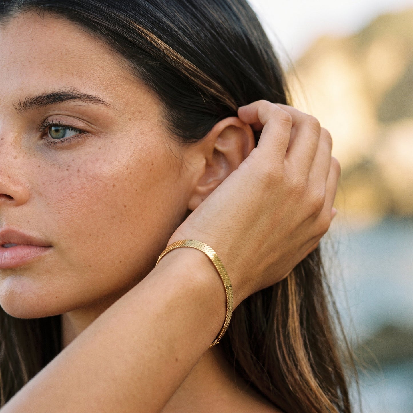 Vida Gold visgraatarmband