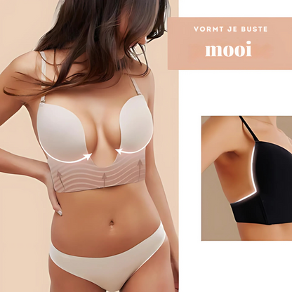 Open Rug Bh met Diepe Decolleté | Push Up & Stijlvol