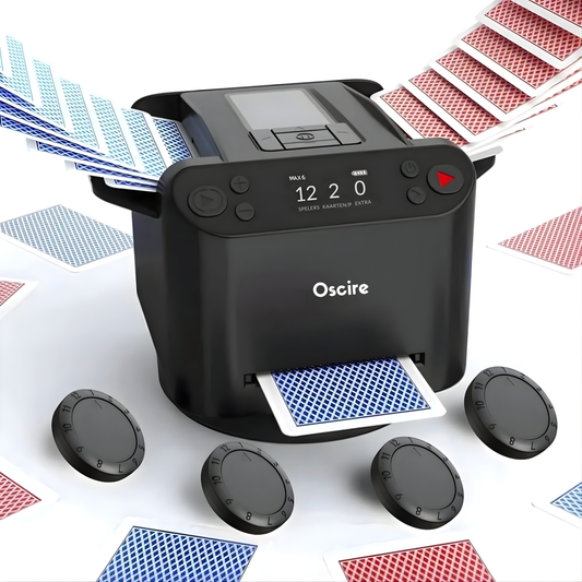 2-in-1 Automatische Kaartenschudder en Dealer met 4 Afstandsbedieningen voor Kaartuitgifte