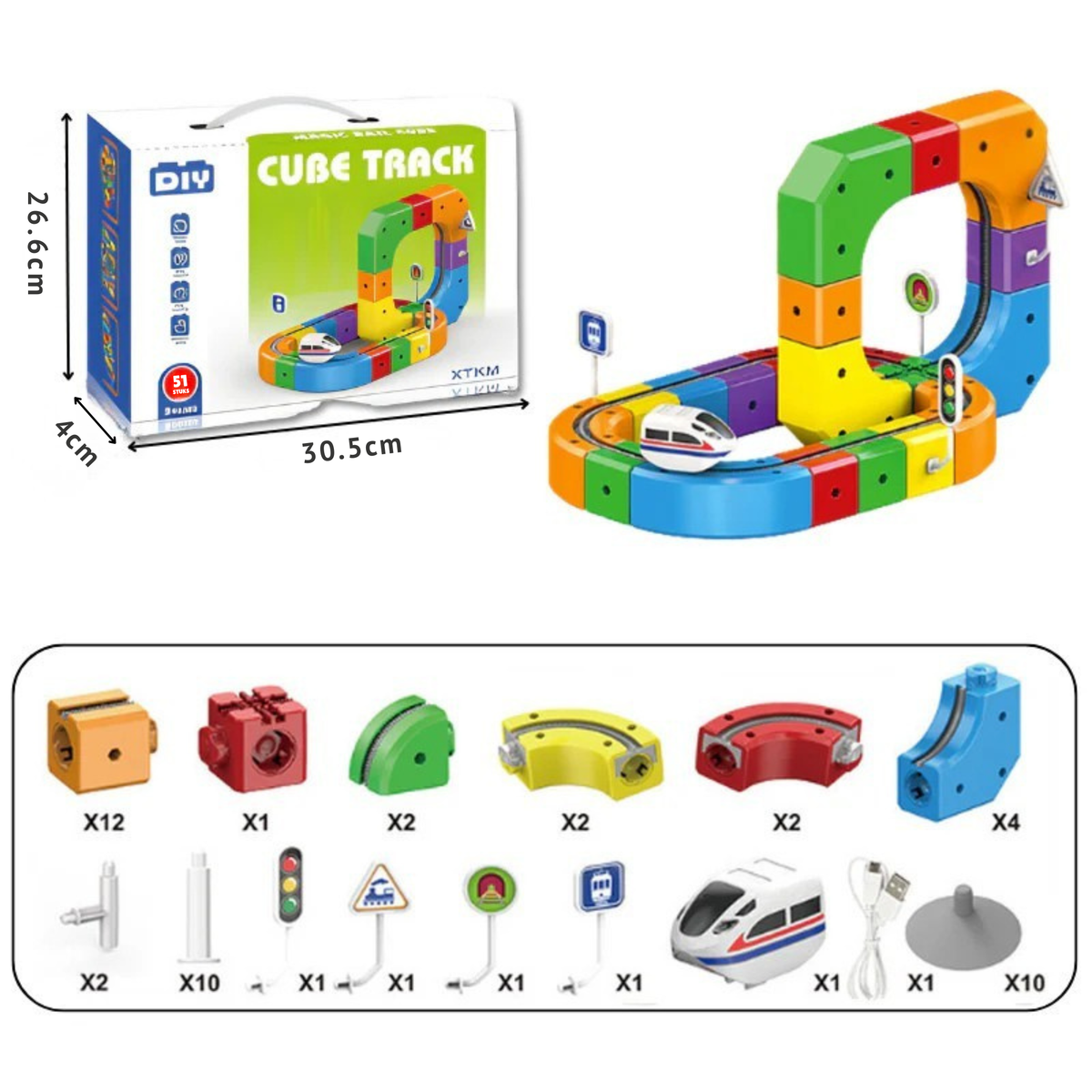 Cubix 3D-treinroutes met Mix-and-Match STEM