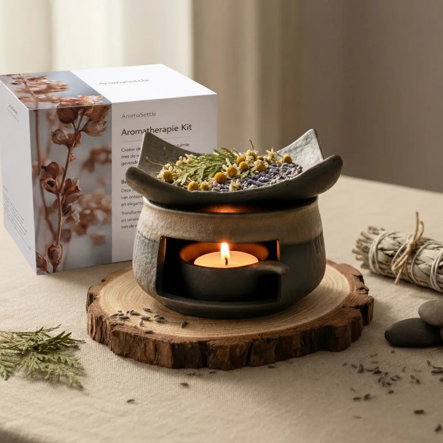 AromaSettle | Botanische aromatherapie Set