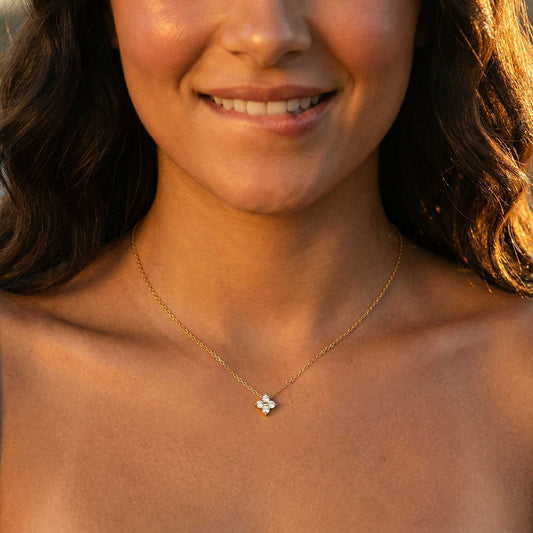 Kristallen bloemenketting