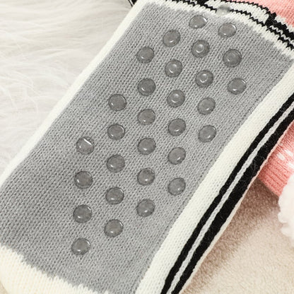 Warm Luxe Winter Huissokken – Ultradikke Fleecevoering, Antislip Zool & Gebreid Design