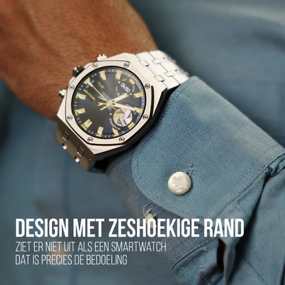 Sentinel | Stalen hex-bezel smartwatch