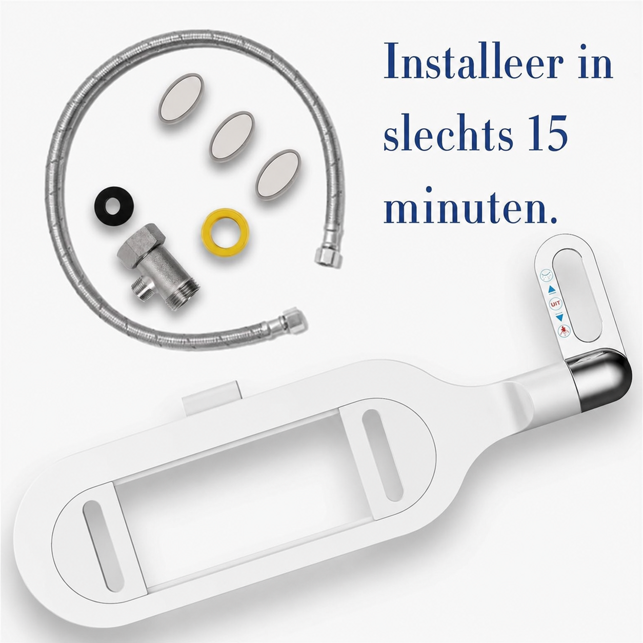 PureWash | Stroomloos bidet-opzetstuk