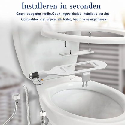 PureWash | Stroomloos bidet-opzetstuk