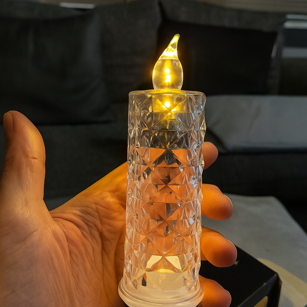 GlowSphere | Kristallen LED-kaars