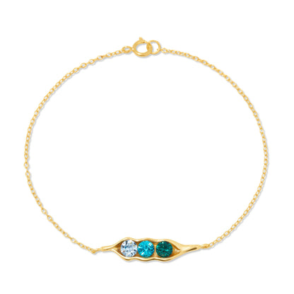 PodGem | Peulvormige geboortesteen-armband