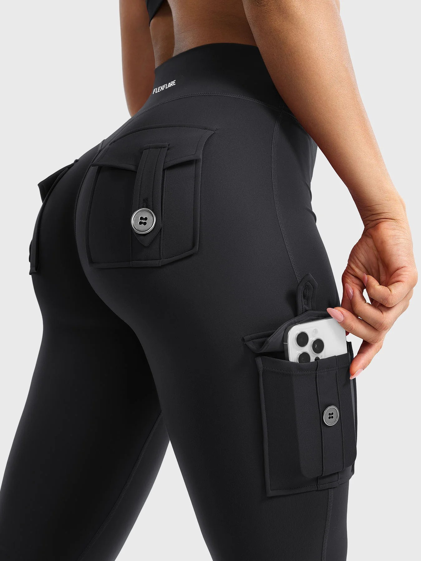 FlexFlare | Cargo Legging - Zwart