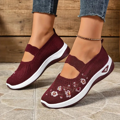 ErgoFlora – Bloemige Sneakers Met Orthopedisch Comfort