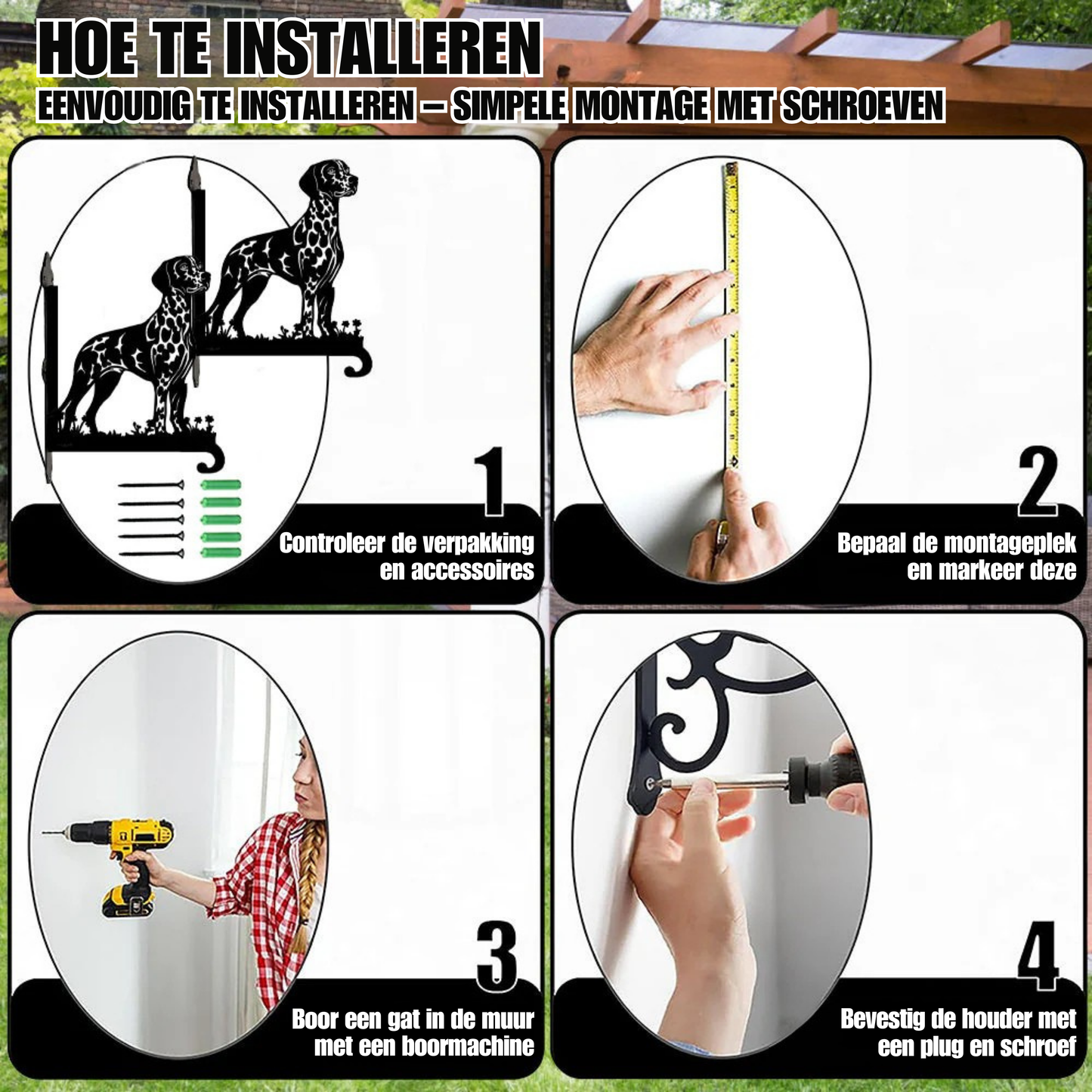 Metalen hangbeugel - Dalmatische hond