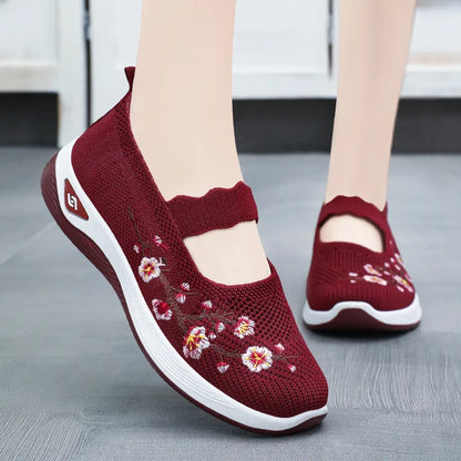 ErgoFlora – Bloemige Sneakers Met Orthopedisch Comfort