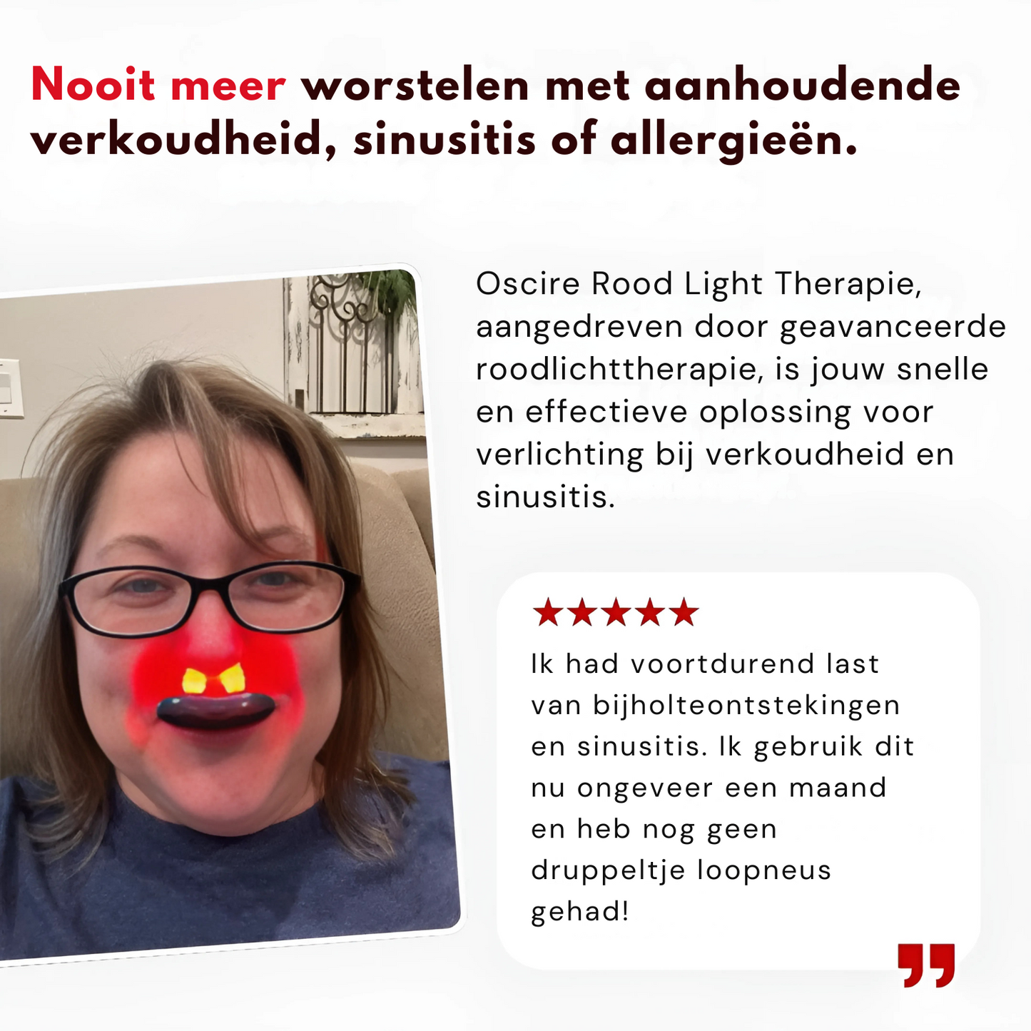 Oscire Rood Licht Therapie