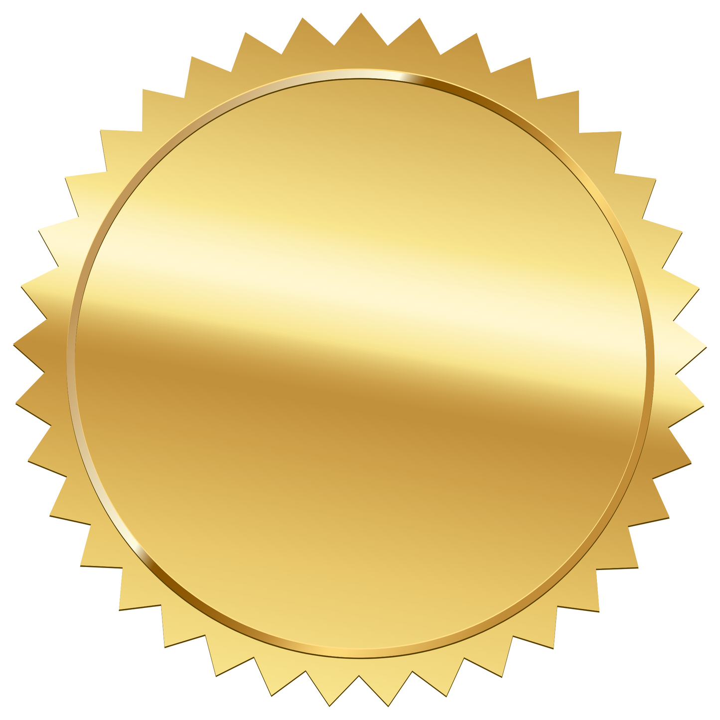 Stickerpakketten met gouden zegel