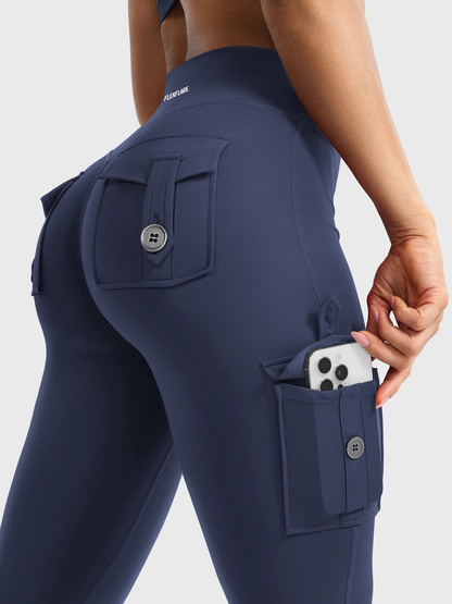 FlexFlare | Cargo Legging - Marineblauw