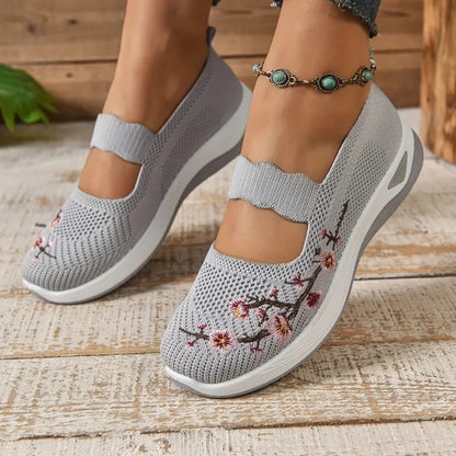 ErgoFlora – Bloemige Sneakers Met Orthopedisch Comfort