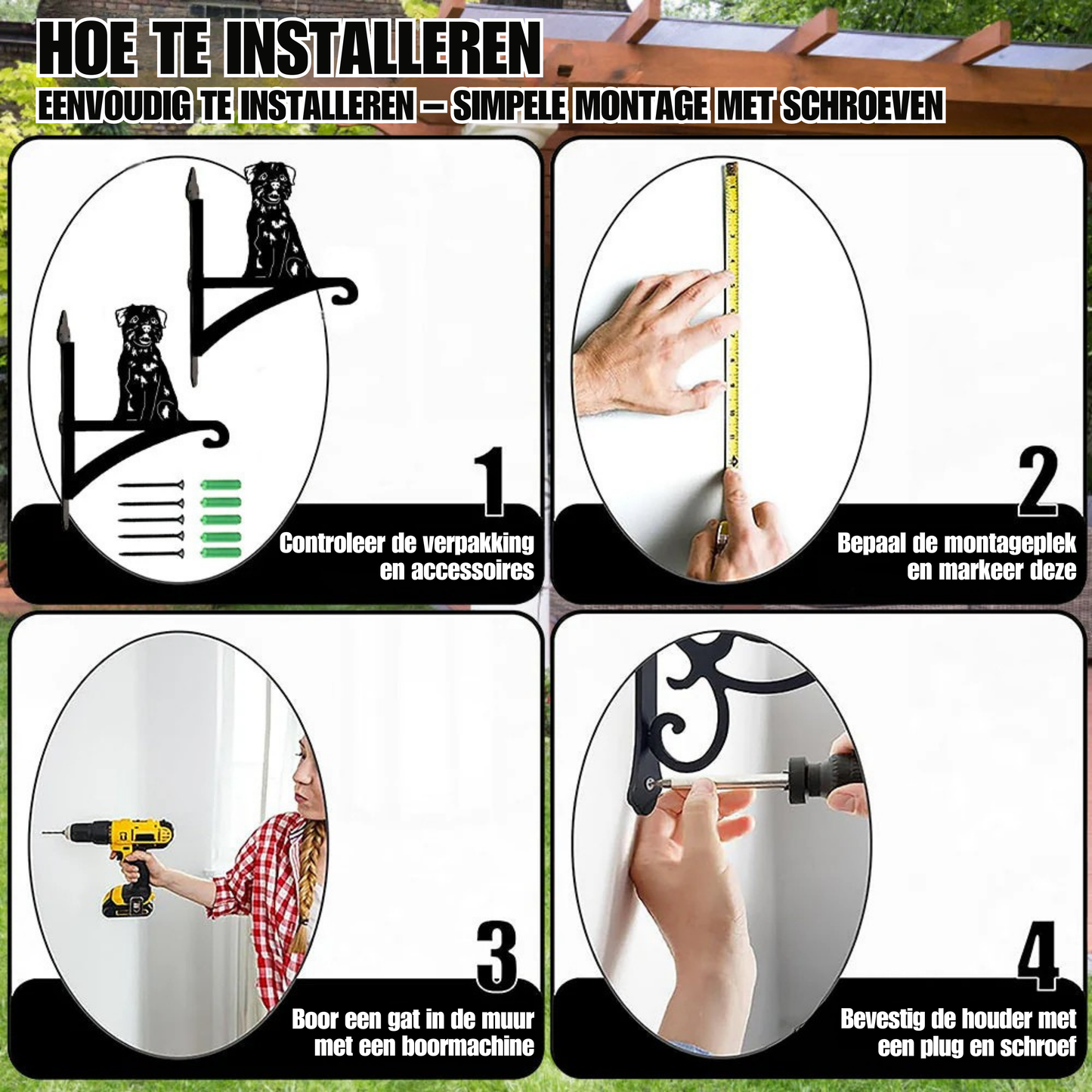 Metalen hangbeugel – Borderterriër