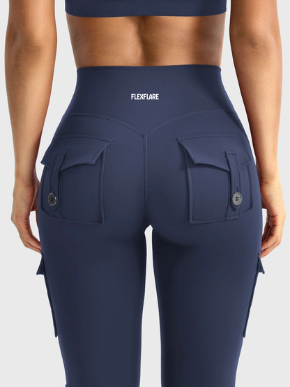 FlexFlare | Cargo Legging - Marineblauw