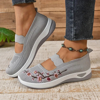 ErgoFlora – Bloemige Sneakers Met Orthopedisch Comfort