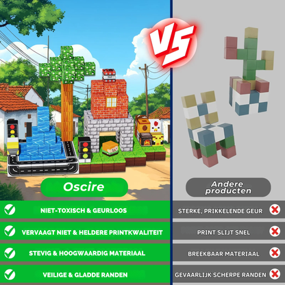 Suburb City - Magnetische Bouwtegels STEM Speelgoed | 2025 Dorpscollectie | 100–300 stuks | 2cm