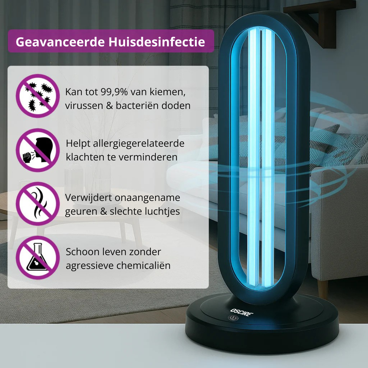 UVI Tower - UV-licht desinfectieapparaat & ultraviolet lamp