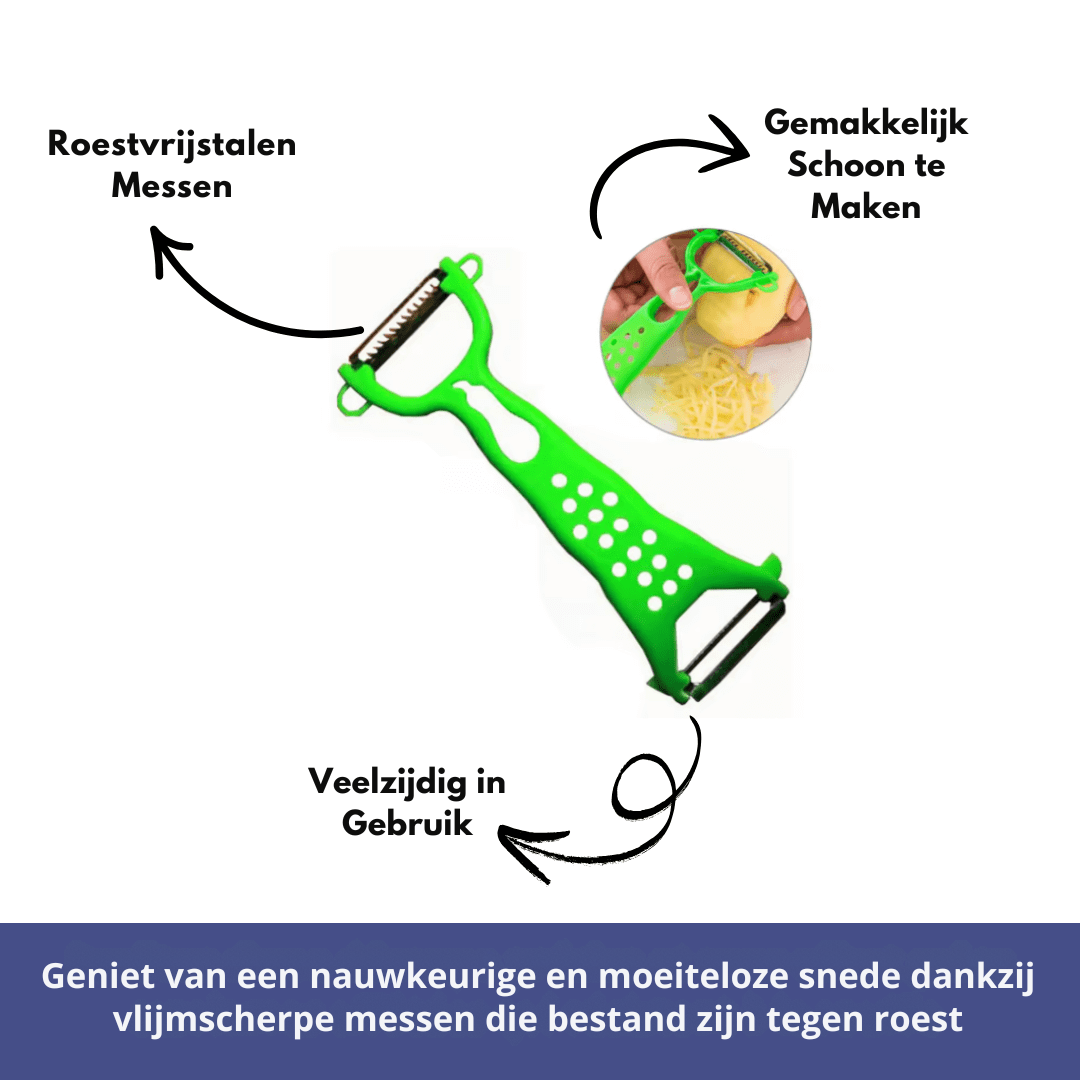 VeggieGlide Dubbelzijdige Groenterasp – Snel, Veilig & Efficiënt Snijden