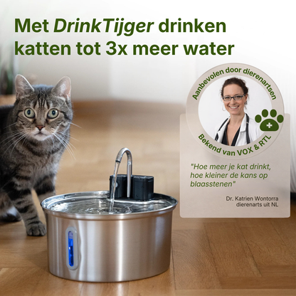 DrinkTijger 2.0 | Draadloze drinkfontein