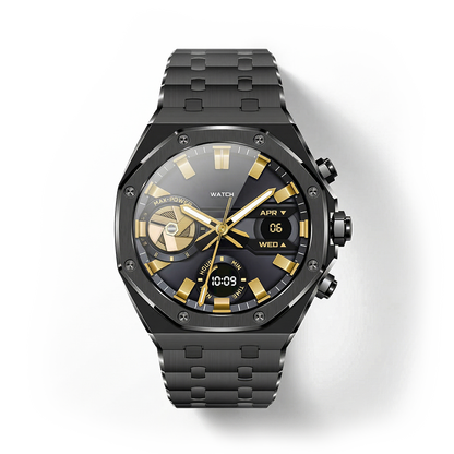 Sentinel | Stalen hex-bezel smartwatch