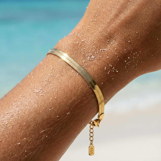Kauai-armband met visgraatmotief
