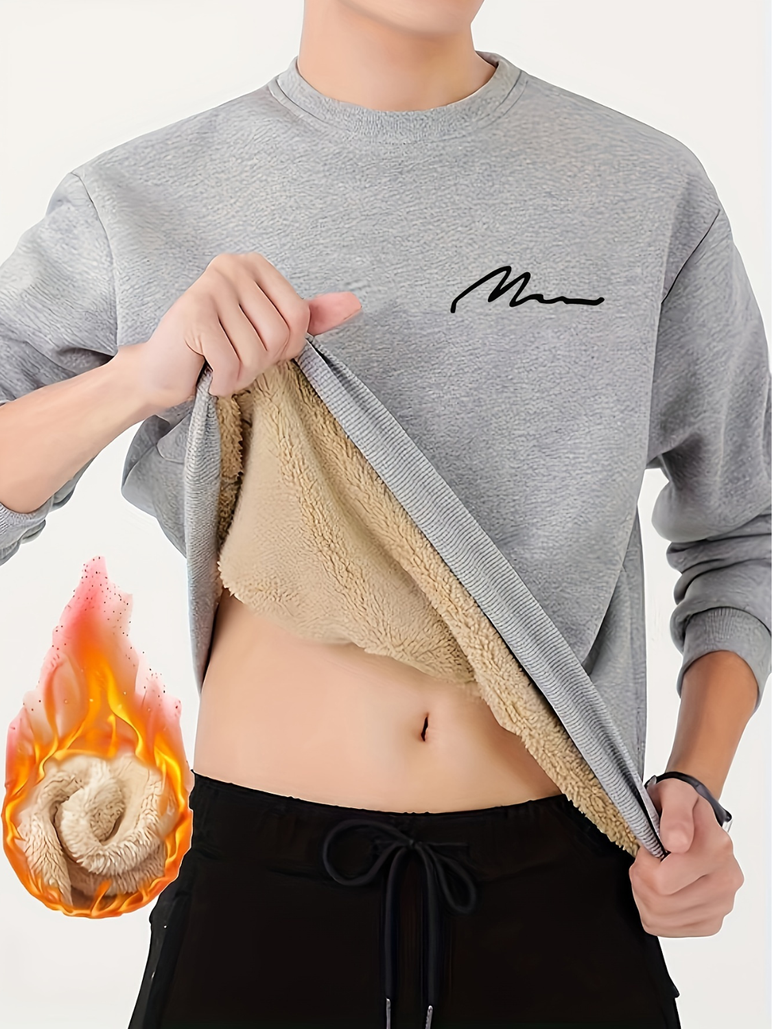 Thermo Fleece Trui | Design voor Heren in Herfst & Winter