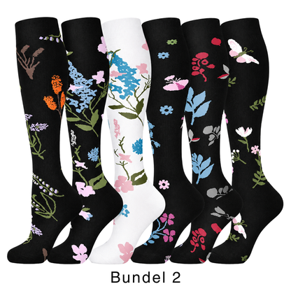 Colorify | Kleurrijke compressiekous (6 paar)