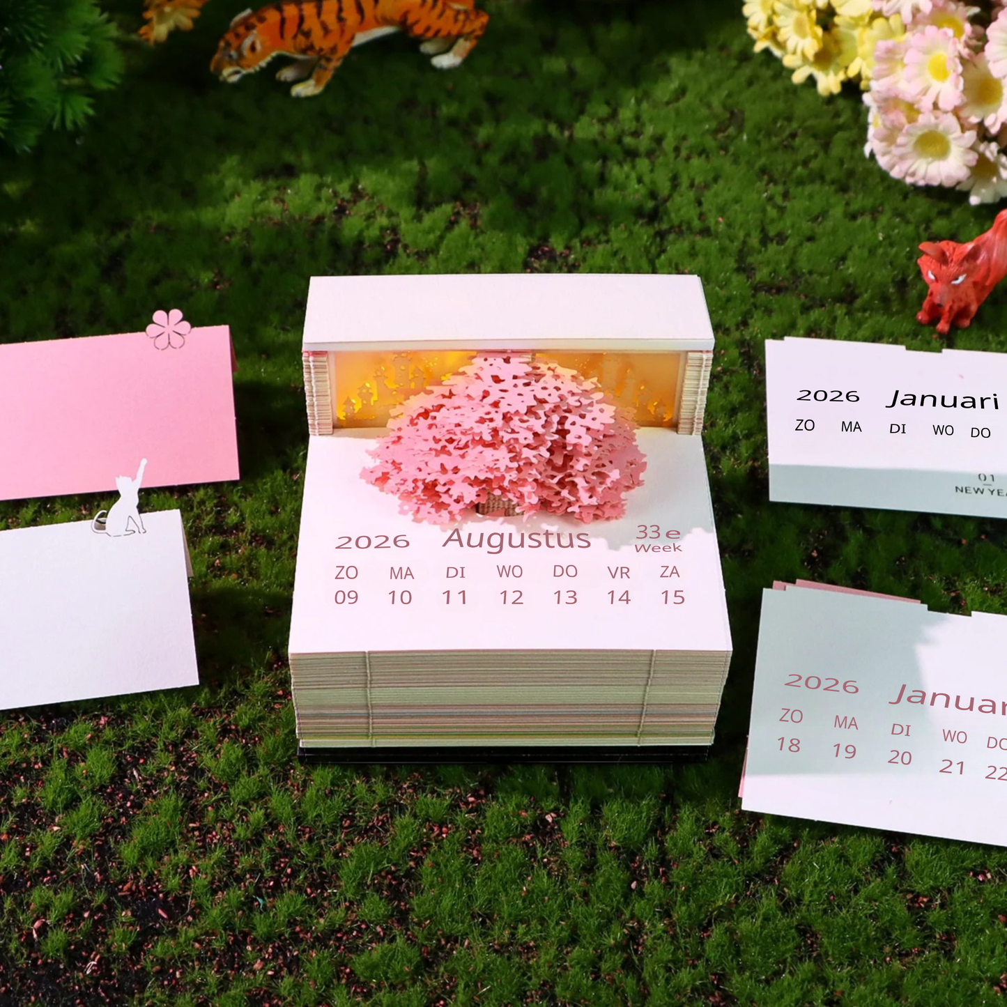 Sakura boomhuis (met licht en kalender 2026)