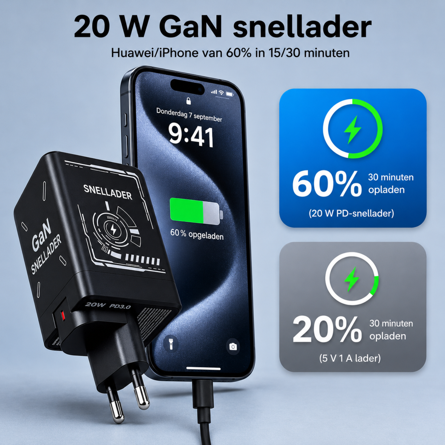 VoltNest | Snellader met oprolkabel