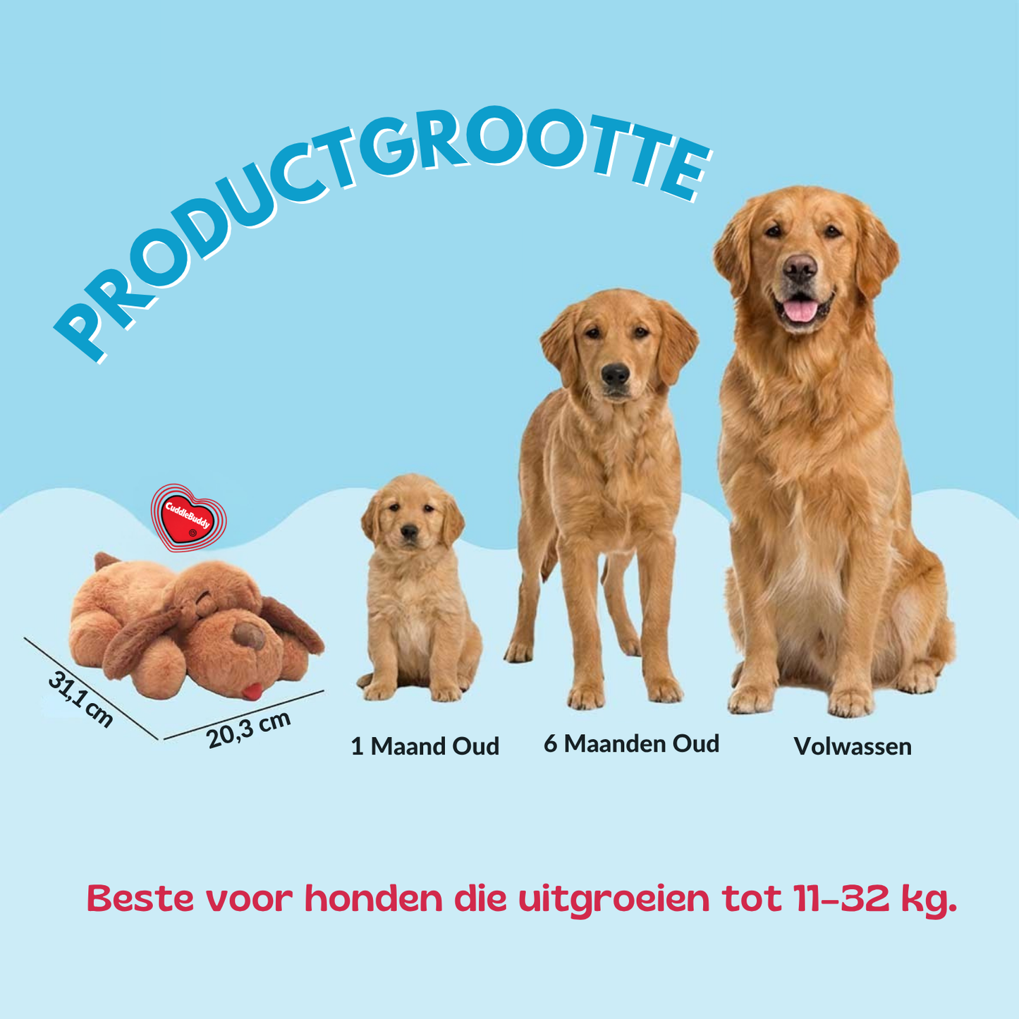 CuddleBuddy | Geeft kleine honden rust door een knuffelbare slaapgenoot