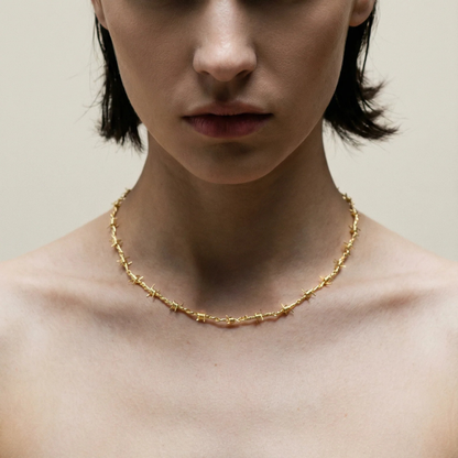 Chokeletto | Comfortabele choker met opvallend barbed wire design voor elke outfit