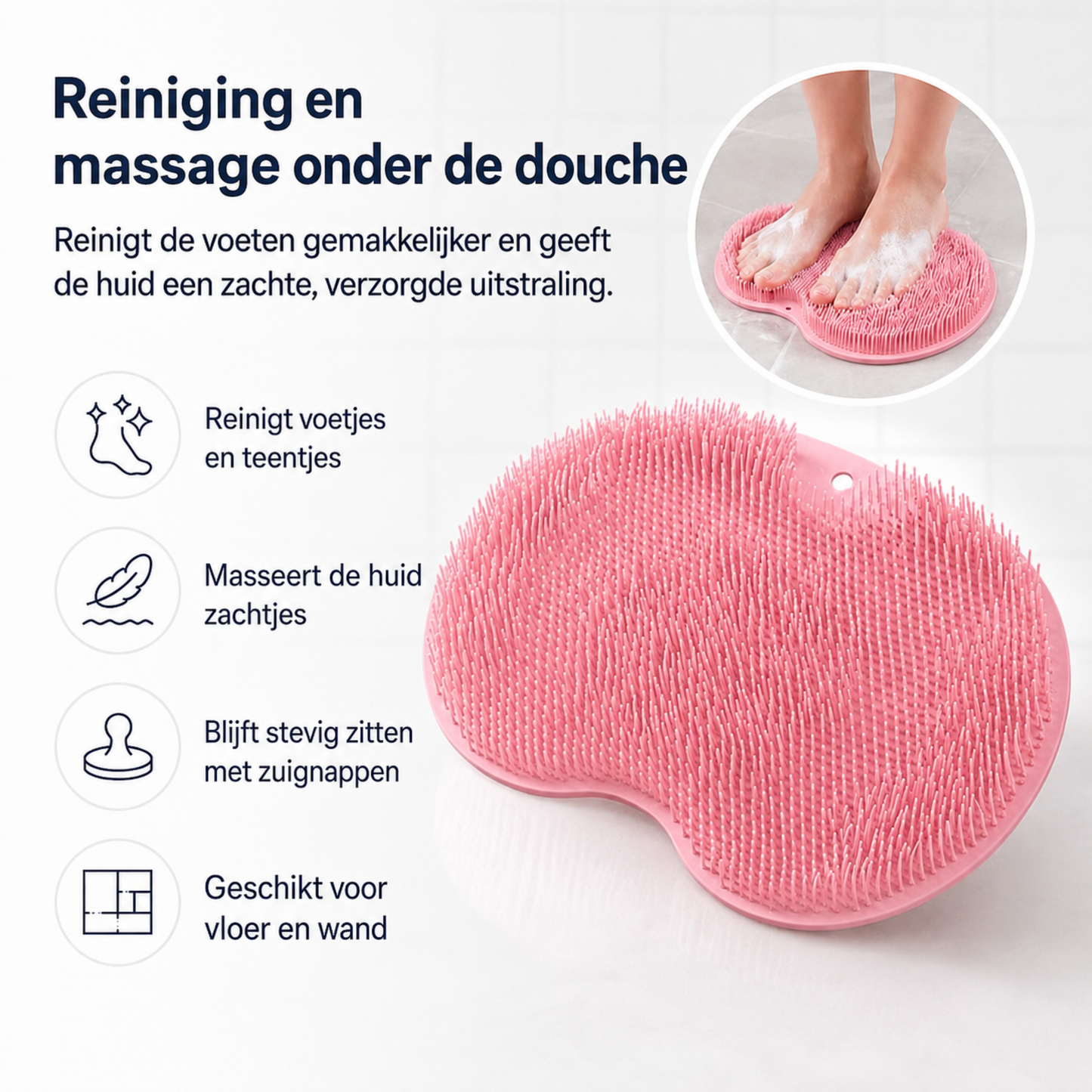 Scrubby | Siliconen voet- en rugborstel
