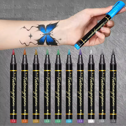 InkJoy | Huidveilige Tattoo Pennen – Afwasbaar, Waterproof & Veilig Voor Kinderen