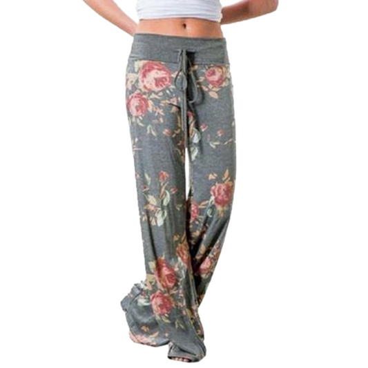Damesbroek met Losse Pasvorm en Bloemenprint – Comfortabel en Stijlvol
