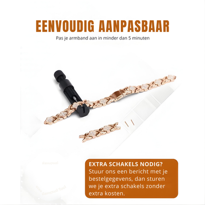 Koperen Magetische Energie Armband voor Vrouwen