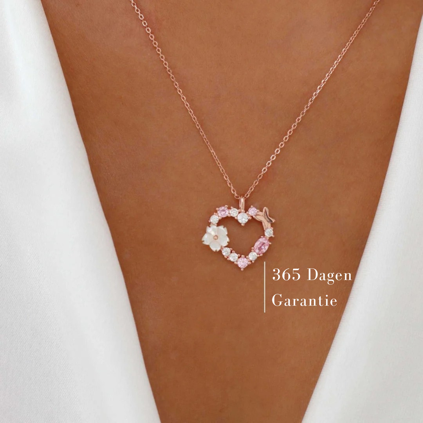 LustraGem | Sierlijke ketting met hartjeshanger