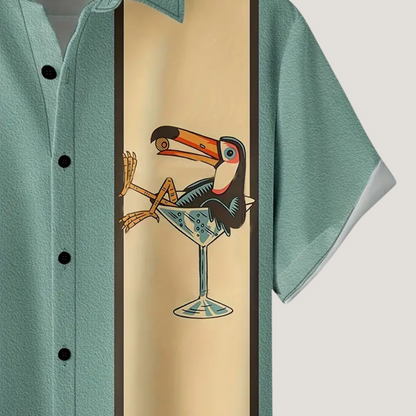 "Bottoms Up" Overhemd | Tropische Feestsfeer