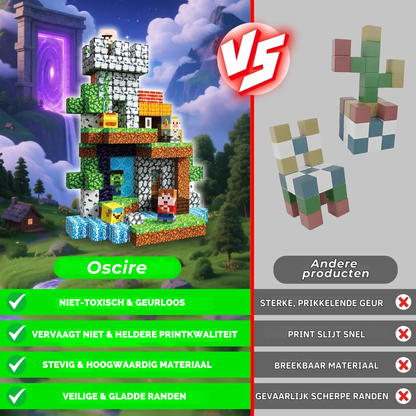 Pixelwereld - Magnetische Bouwtegels STEM Speelgoed | 2025 Avonturencollectie | 200 stuks | 2cm