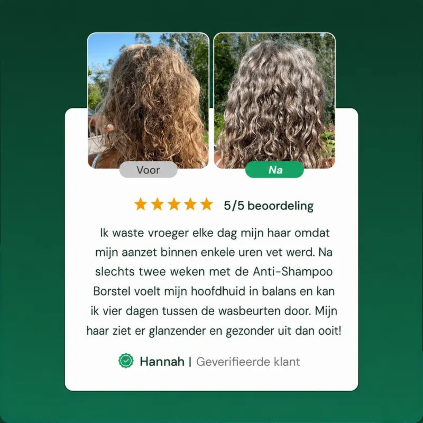 Anti-Shampoo Borstel | Maakt het haar grondig schoon zonder shampoo te gebruiken