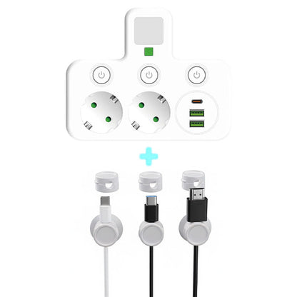 PowerHub | Wandstekker met 4 stopcontacten