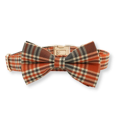 DapperPaws | Hondenhalsband met vlinderdas - Esdoornruit