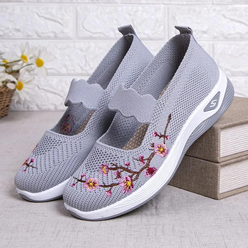 ErgoFlora – Bloemige Sneakers Met Orthopedisch Comfort