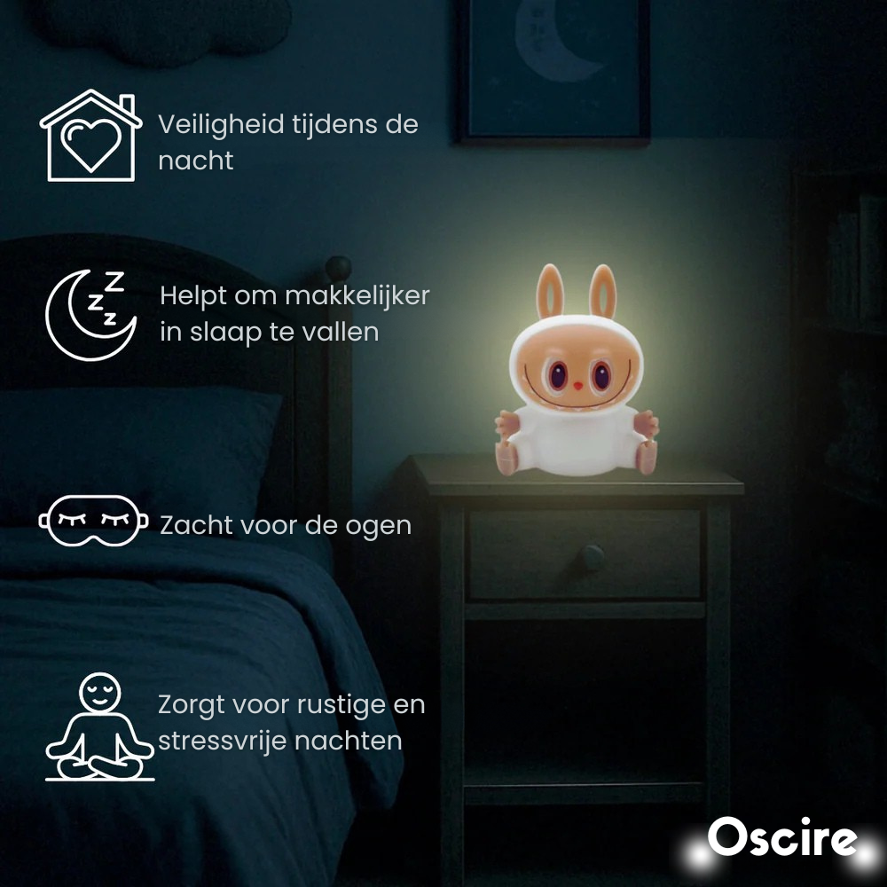 Labubulicht – Je Vrolijke Nachtvriendje voor Rustige Slaapjes