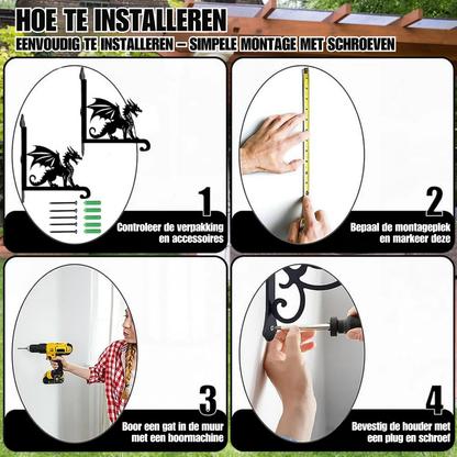 Metalen hangbeugel - Welshe draak