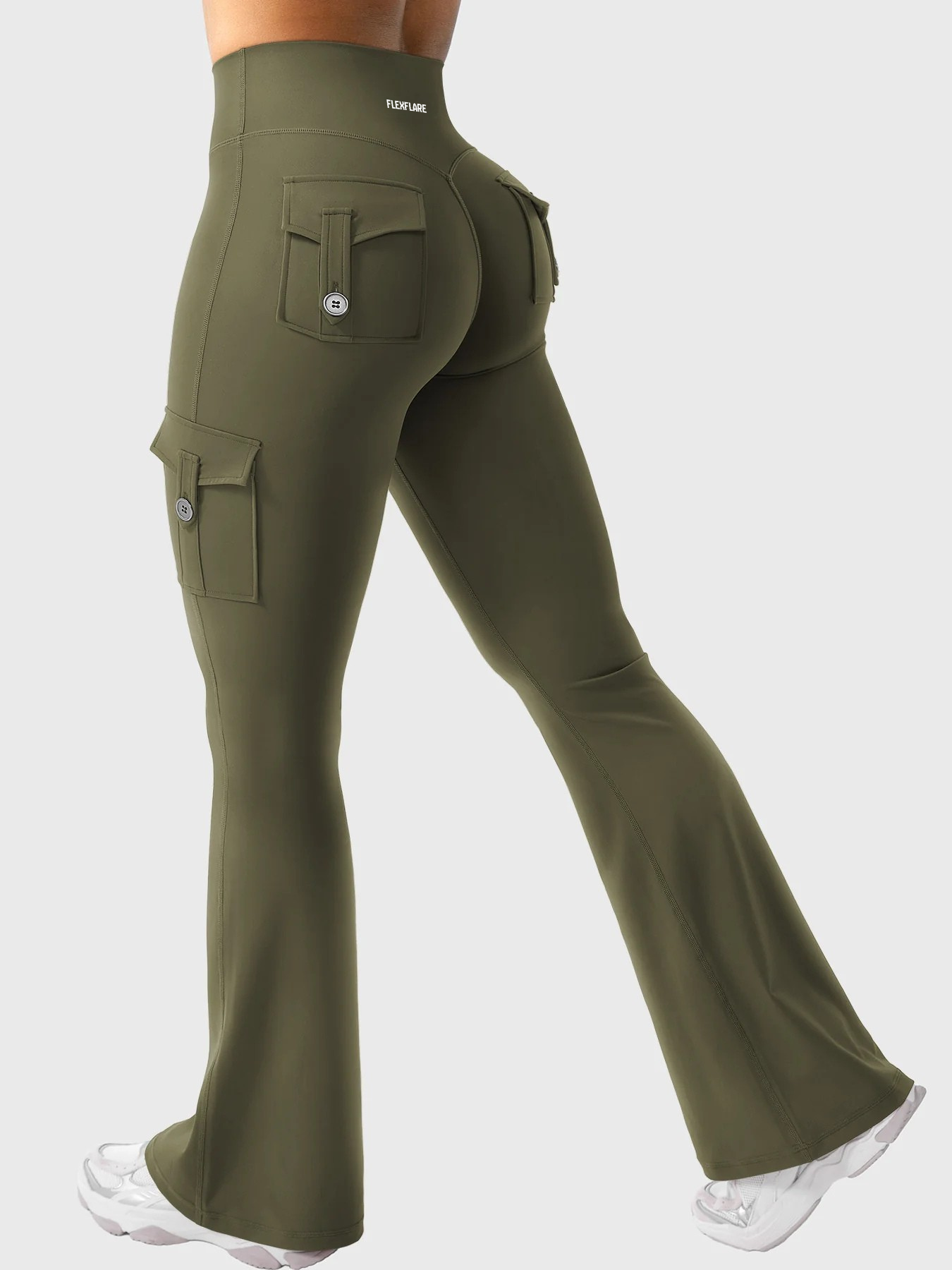 FlexFlare | Cargo Legging - Legergroen