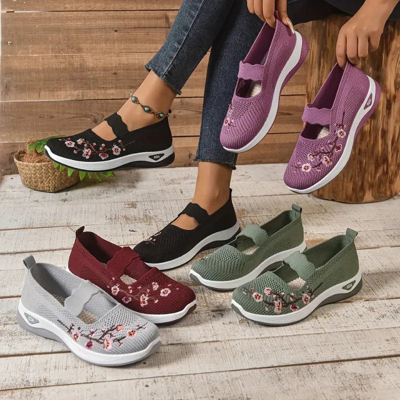 ErgoFlora – Bloemige Sneakers Met Orthopedisch Comfort